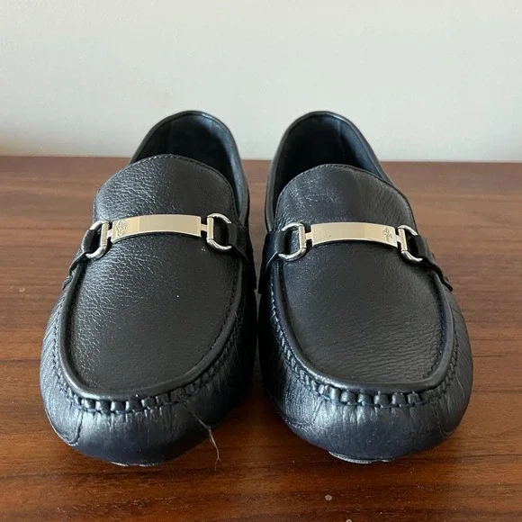 Cole Haan Horsebit Driving Loafers Navy Leather Slip On Mens Size 9.5M - Picture 5 of 9